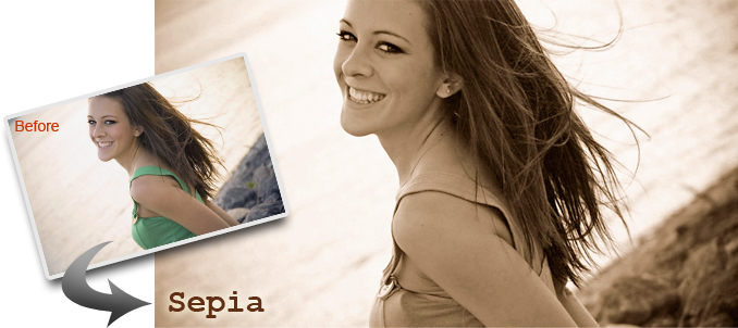 Canvas Photo Effects: Sepia Tone