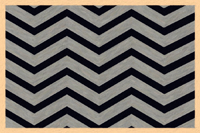 Inversion - Chevron Art - Black and Grey.