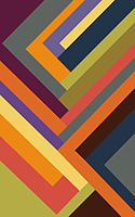 Outer Edge - Colorful Geometric Art Print. Print