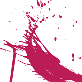 Splash - Burgandy Absract Paint Splat Art. 